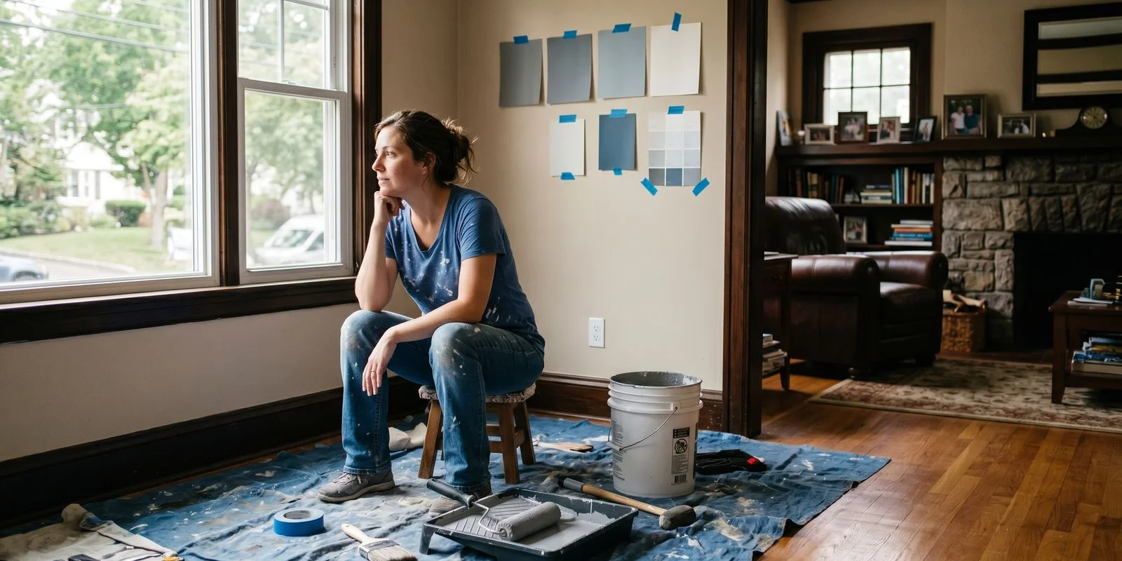 Homeowner weighing DIY vs professional painting